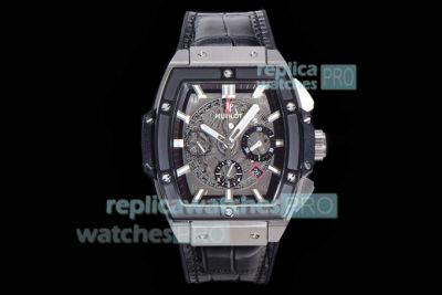 Hublot Spirit Of Big Bang Black Magic 45MM Replica Watch Grey Chronograph Dial